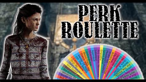 dead by daylight perk roulette|dead by daylight survivor roulette.